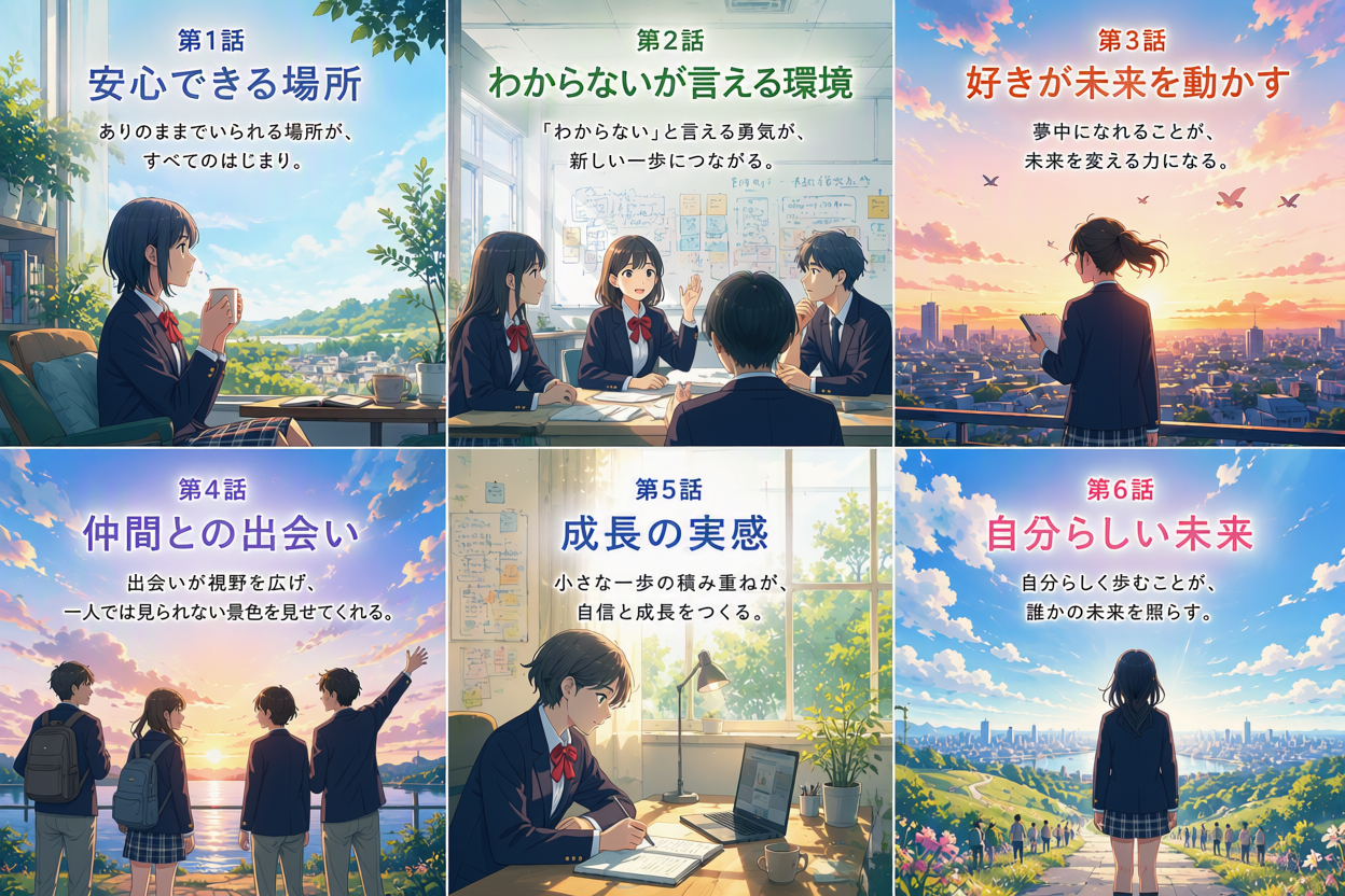 🌈 全6話のストーリー企画スタート！